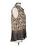 Chico's 100% Polyester Animal Print Brown Sleeveless Blouse Size Lg (2) - photo 4