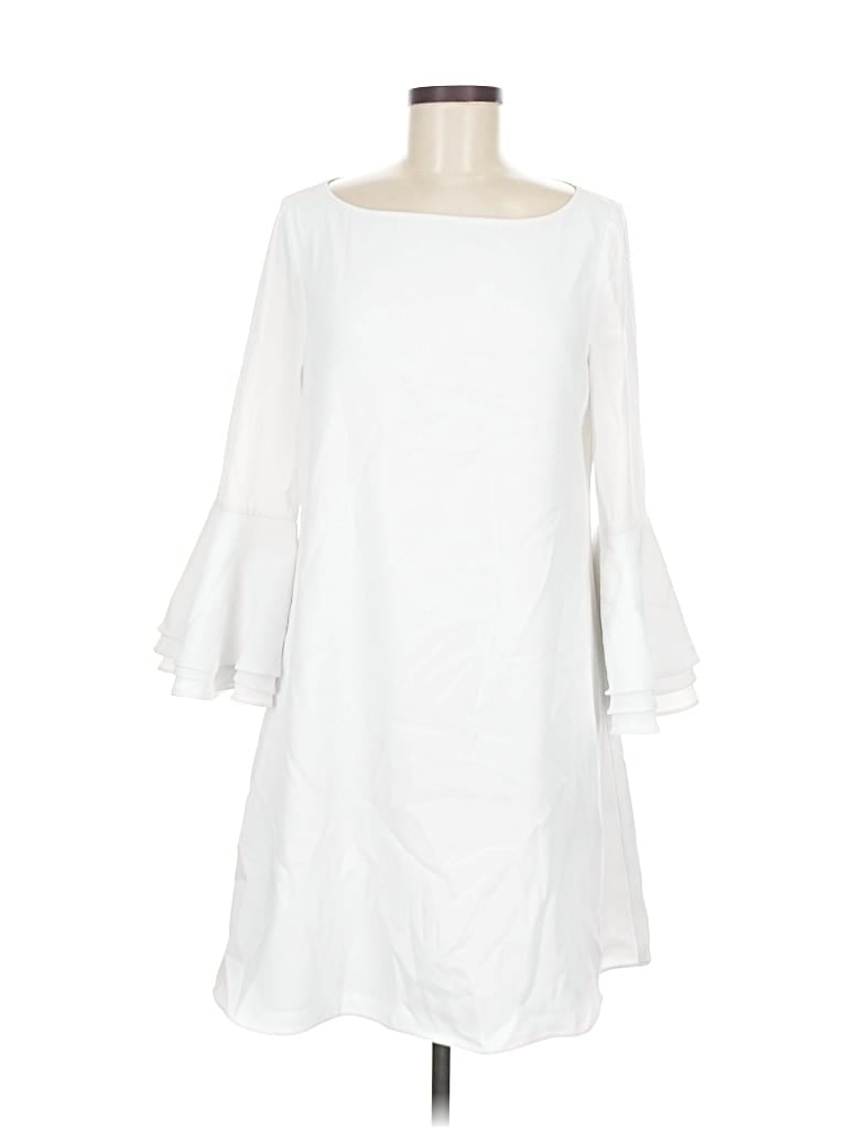 Pre-owned Bebe Casual Dress In White