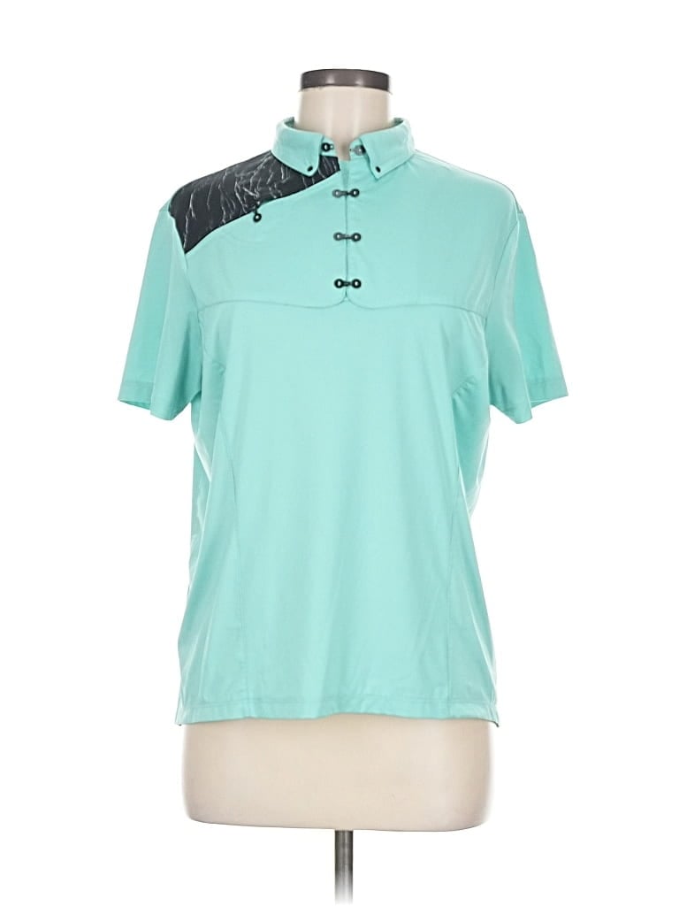 Pre-owned Jamie Sadock Short Sleeve Polo Shirt In Blue