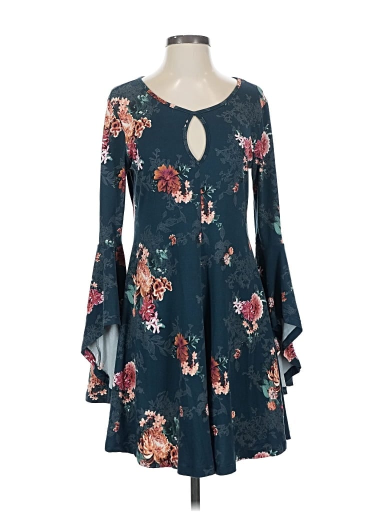 Pre-owned Hem & Thread Casual Dress In Blue