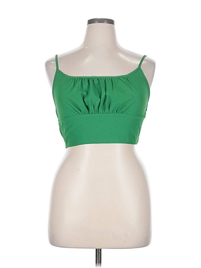 Pre-owned Shein Sleeveless Top Green Sweetheart Neckline Tops