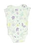 Member's Mark Floral White Green Short Sleeve Onesie 0-3 MO / 3 MO - photo 1