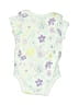 Member's Mark Floral White Green Short Sleeve Onesie 0-3 MO / 3 MO - photo 2