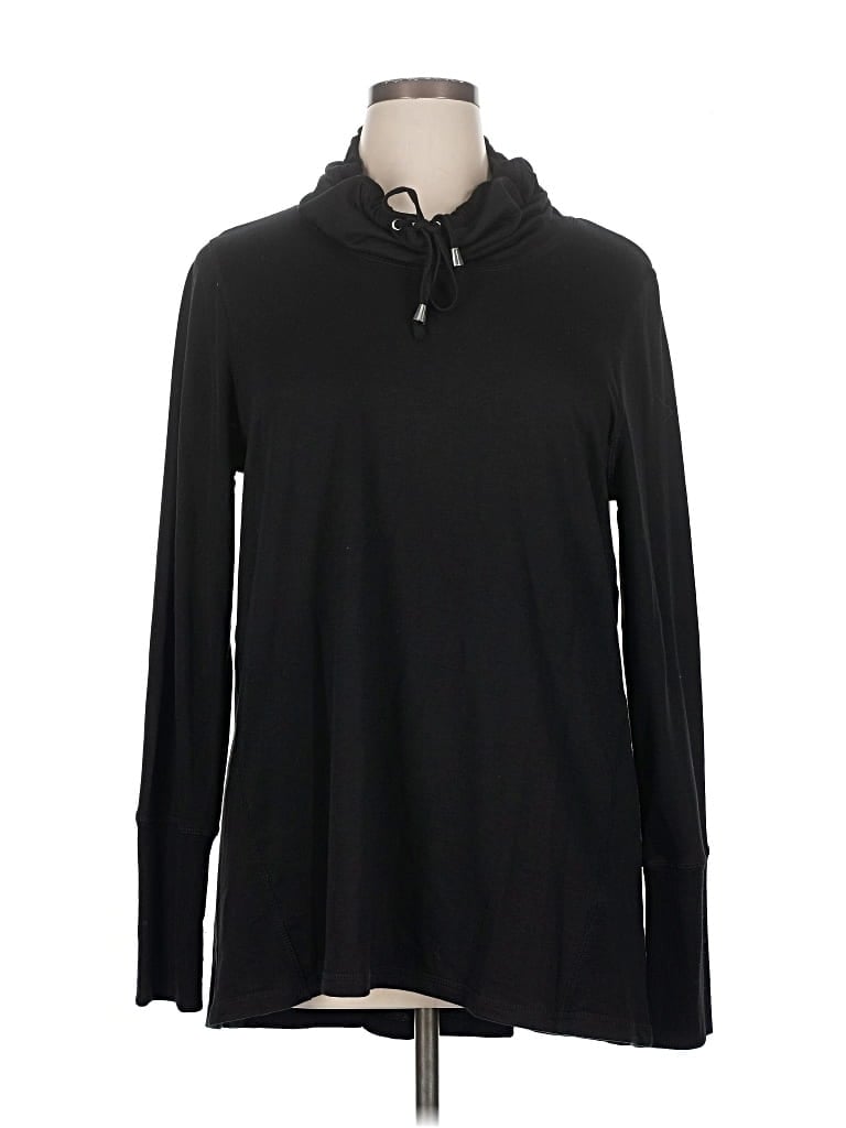 Pre-owned Cable & Gauge Turtleneck Sweater In Black