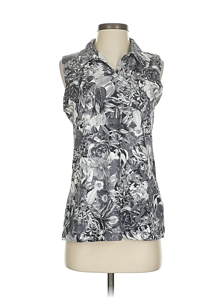 Pre-owned Nike Sleeveless T-shirt In Silver