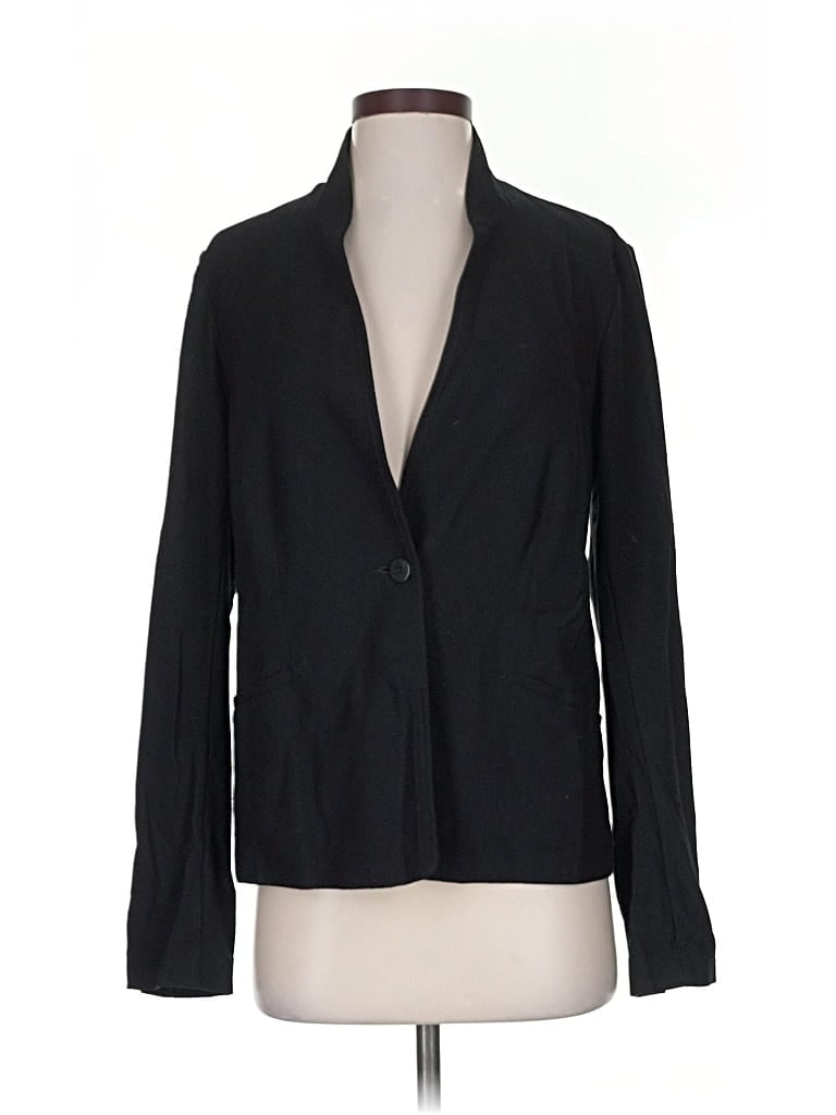 Pre-owned Eileen Fisher Blazer Jacket In Black
