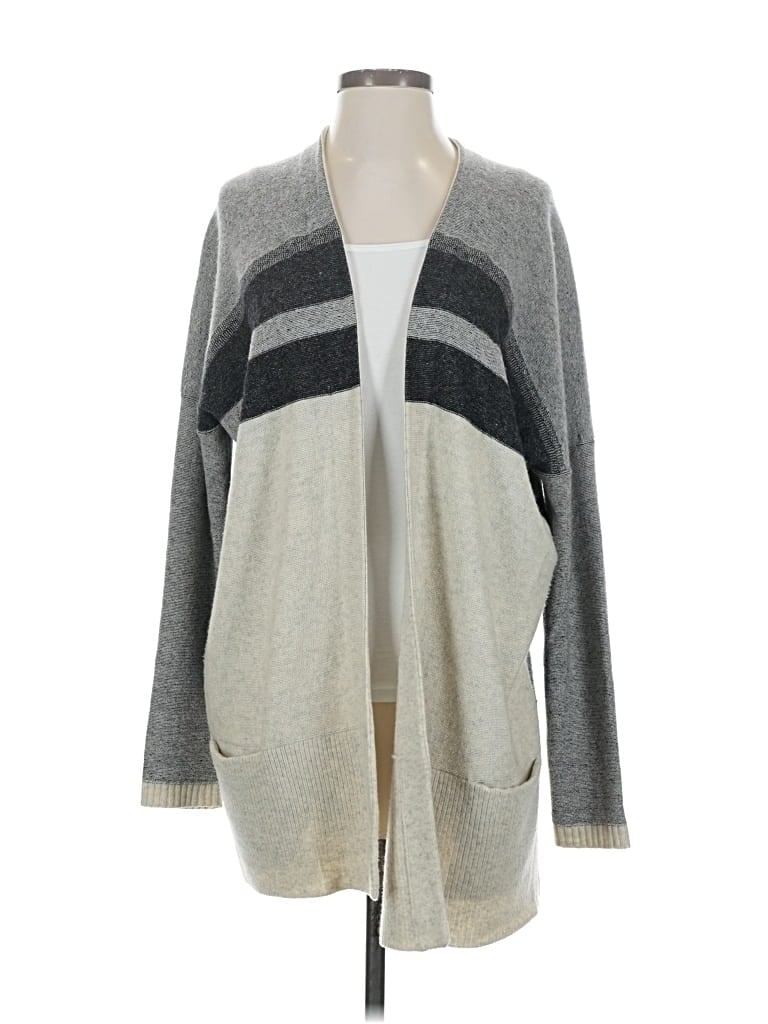 Pre-owned Vince Cardigan Sweater In Gray