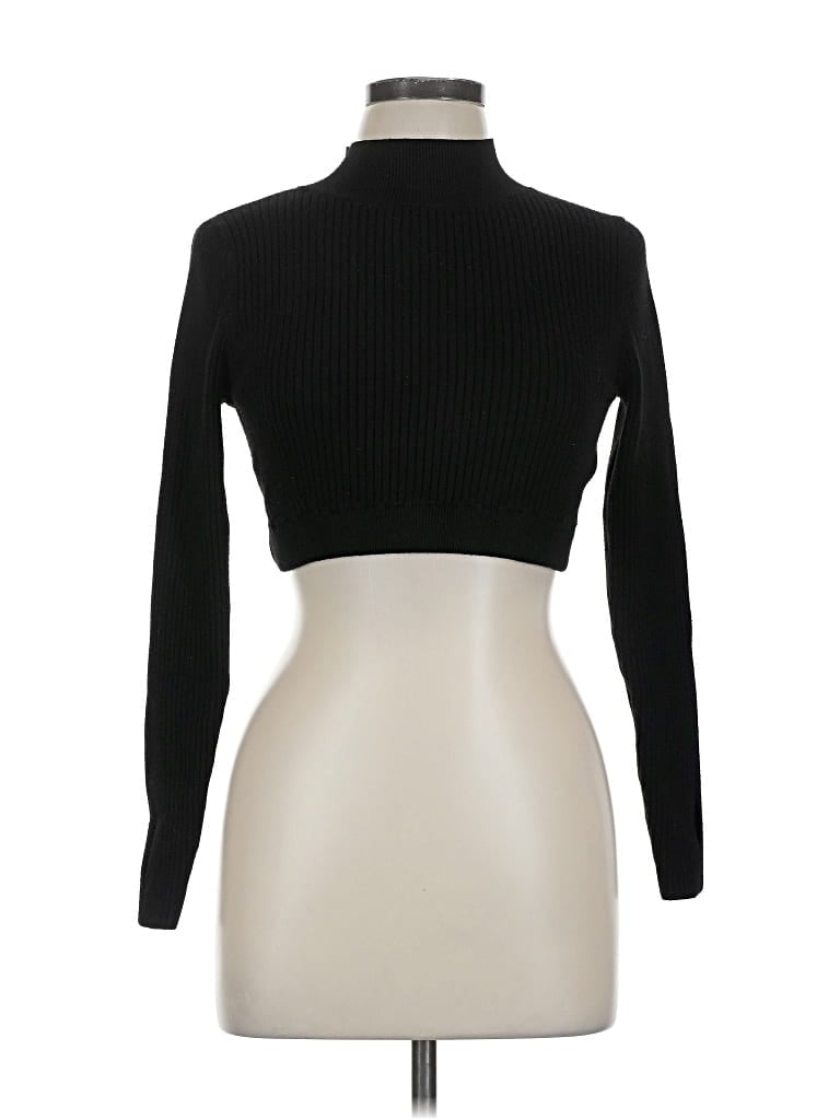 Pre-owned Wild Fable Turtleneck Sweater In Black