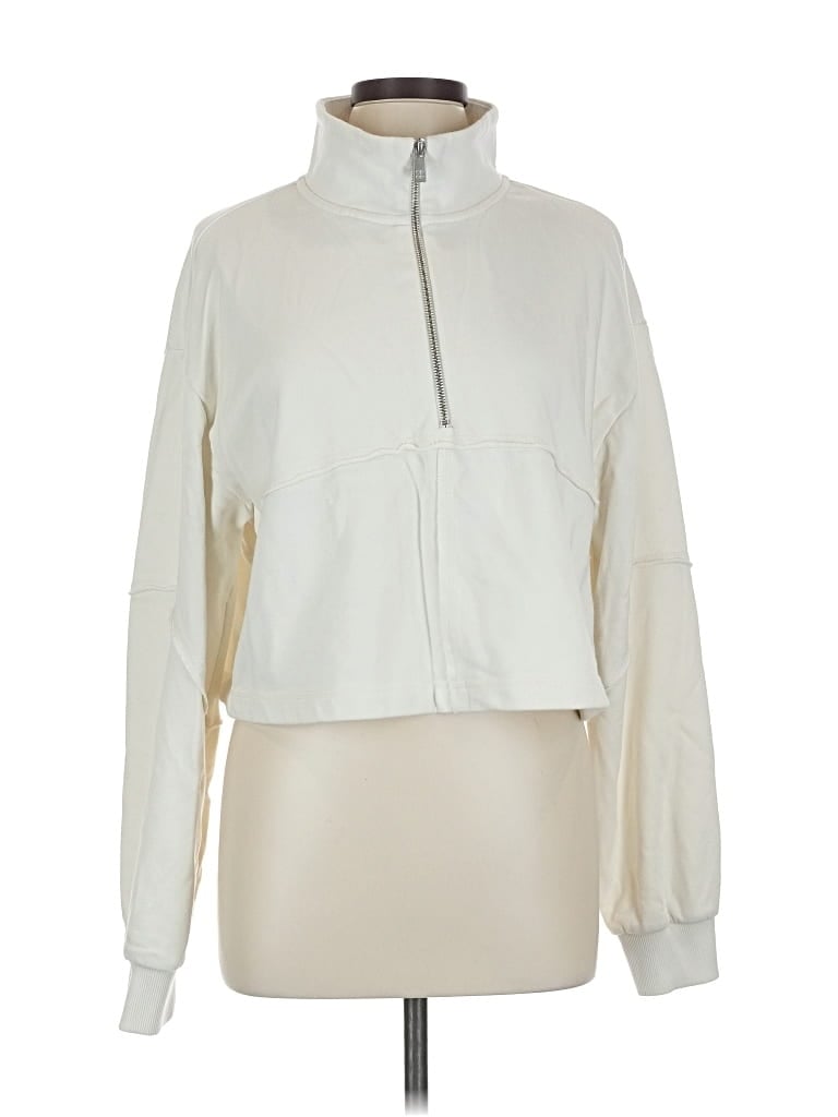 Pre-owned Sweaty Betty Track Jacket In White
