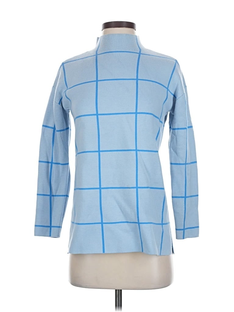 Pre-owned Ann Taylor Loft Turtleneck Sweater In Blue