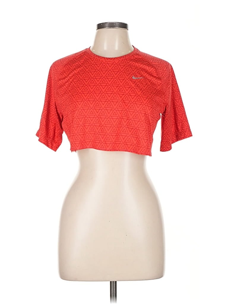 Pre-owned Nike Short Sleeve T-shirt In Red