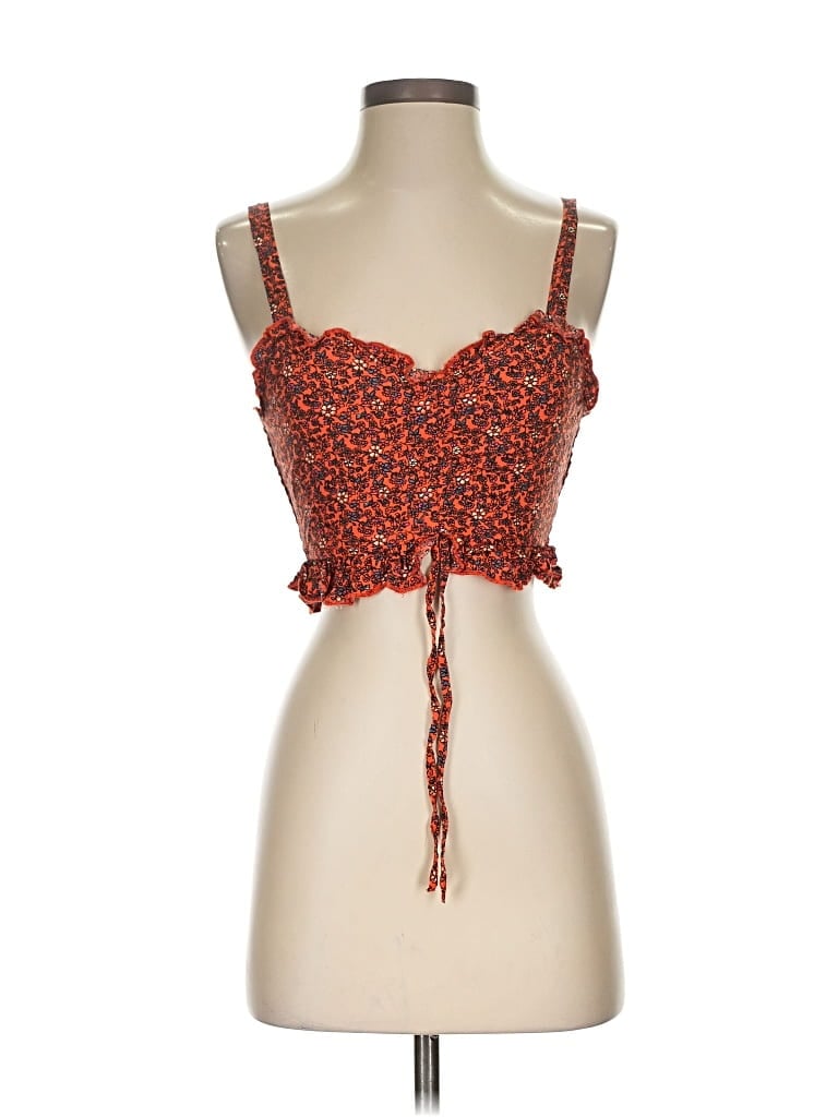 Pre-owned B.o.g. Collective Tank Top Red Sweetheart Neckline Tops