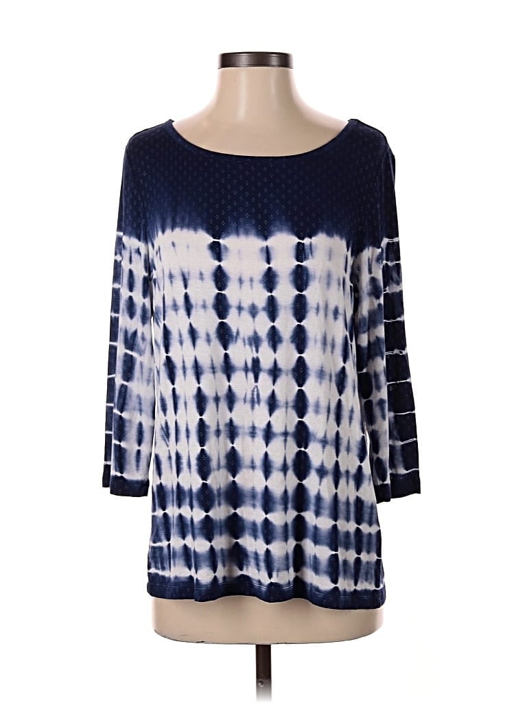 Pre-owned Tribal Jeans 3/4 Sleeve Top In Blue