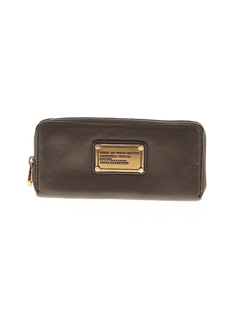 Pre-owned Marc By Marc Jacobs Leather Wallet In Gray