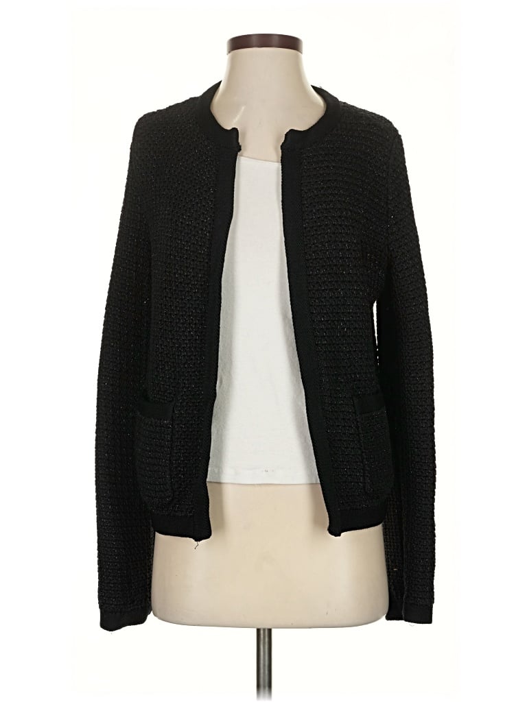 Pre-owned Ann Taylor Cardigan Sweater In Black