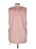 Echo 100% Polyester Pink Faux Fur Vest Size M - photo 2