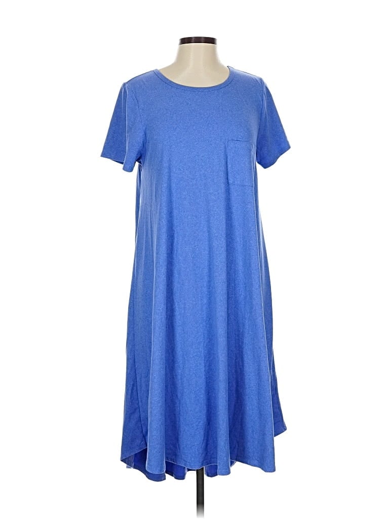 Pre-owned Lularoe Casual Dress In Blue