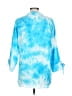 Stark X 100% Cotton Tie-dye Blue 3/4 Sleeve Blouse Size L - photo 2