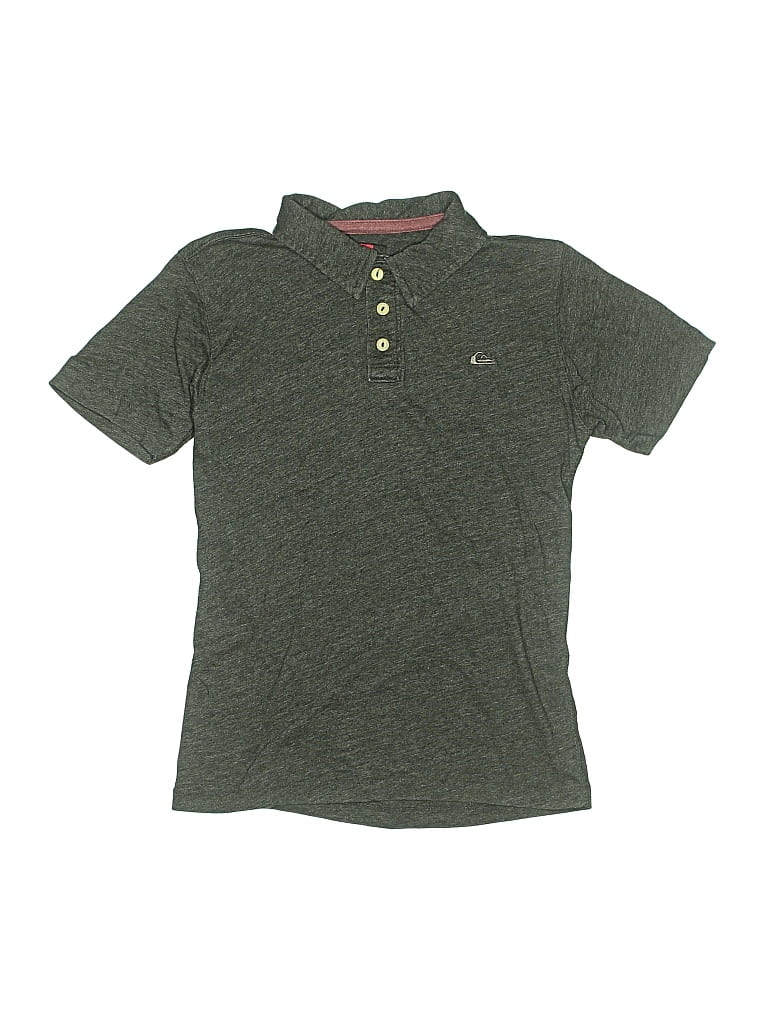 Pre-owned Quiksilver Kids' Short Sleeve Polo Shirt In Green