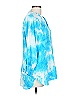 Stark X 100% Cotton Tie-dye Blue 3/4 Sleeve Blouse Size L - photo 4