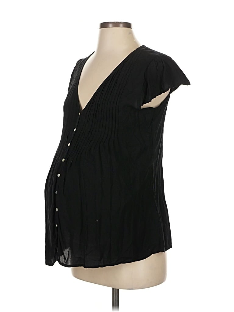 Pre-owned Seraphine Sleeveless Blouse In Black