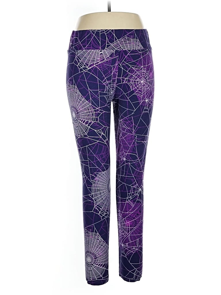 Pre-owned Lularoe Active Pants In Purple