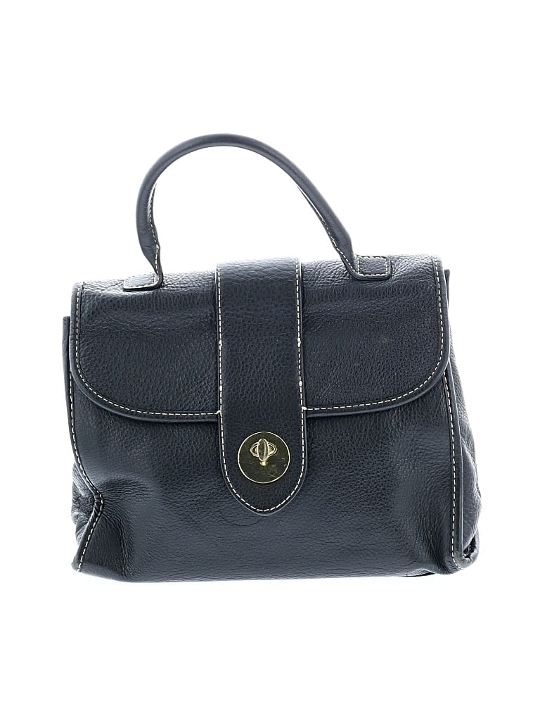 Pre-owned Talbots Leather Satchel In Black