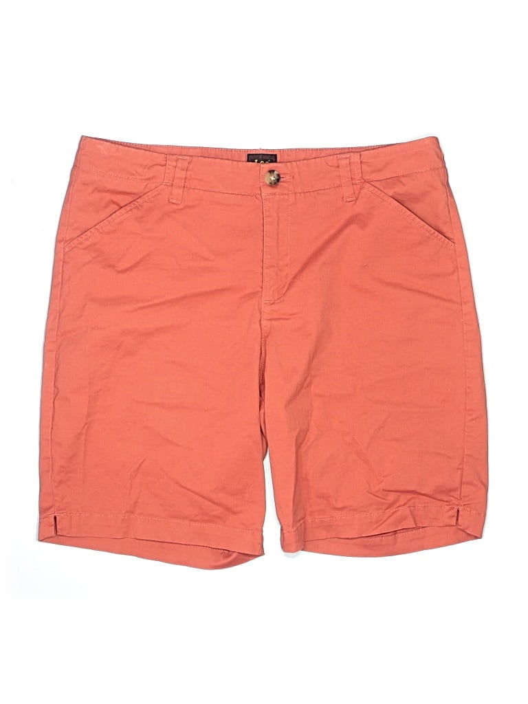 Pre-owned Lee Khaki Shorts In Orange