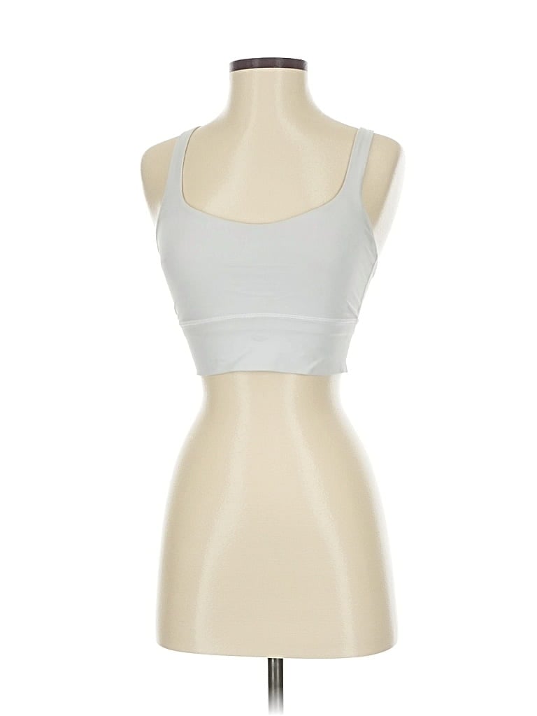 Pre-owned Lululemon Athletica Sports Bra In Gray