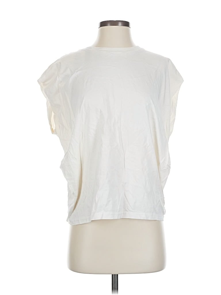 Pre-owned Pistola Sleeveless T-shirt In White