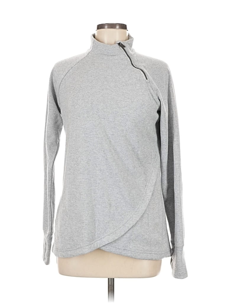 Pre-owned Kyodan Long Sleeve Top Gray Turtleneck Tops