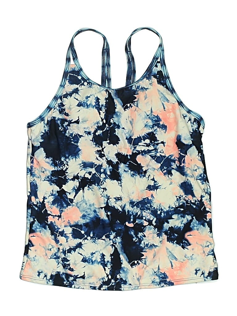 Pre-owned Athleta Girl Kids' Tank Top Blue Halter Neckline Tops