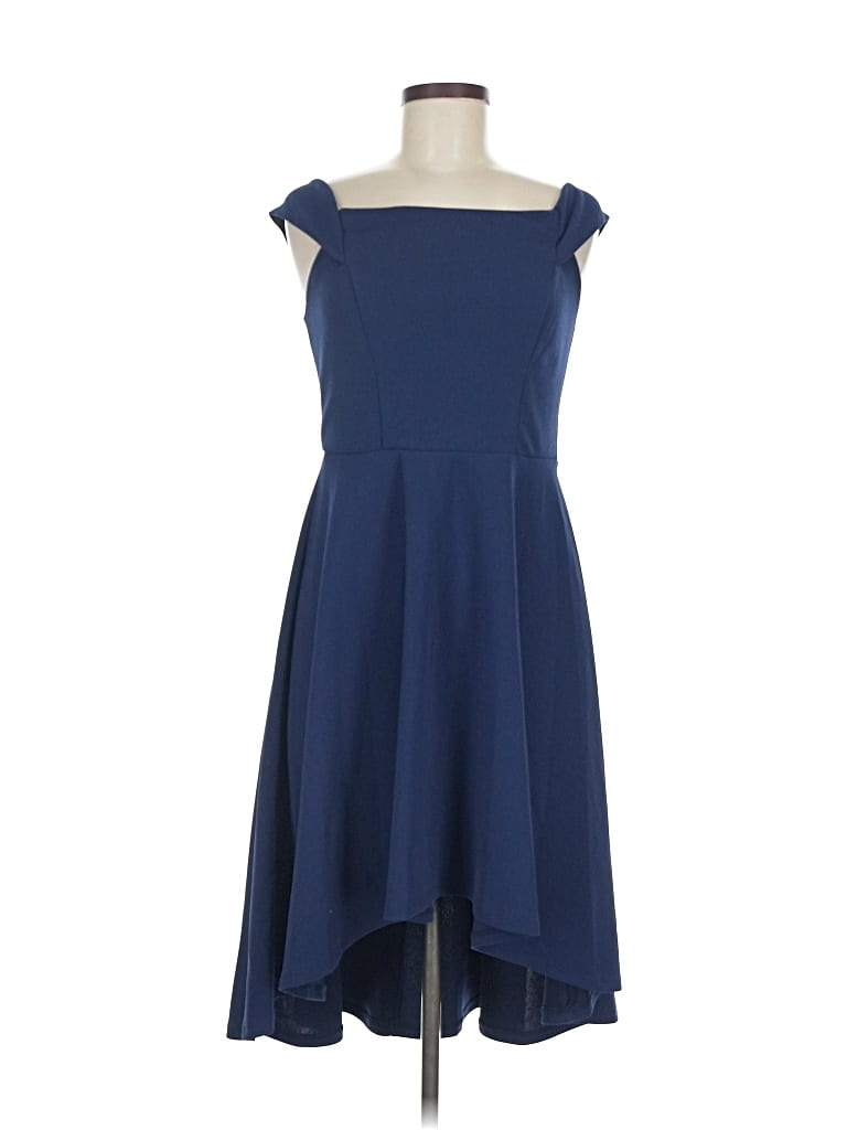 Pre-owned Teeze Me Cocktail Dress In Blue