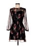 Zara Floral Black Cocktail Dress Size S - photo 1