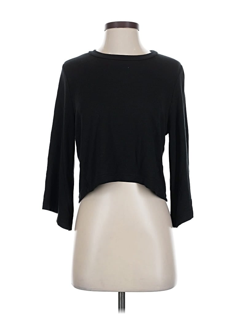 Pre-owned Antonio Melani 3/4 Sleeve T-shirt In Black