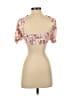WeWoreWhat Pink Orange Short Sleeve Blouse Size M - photo 2
