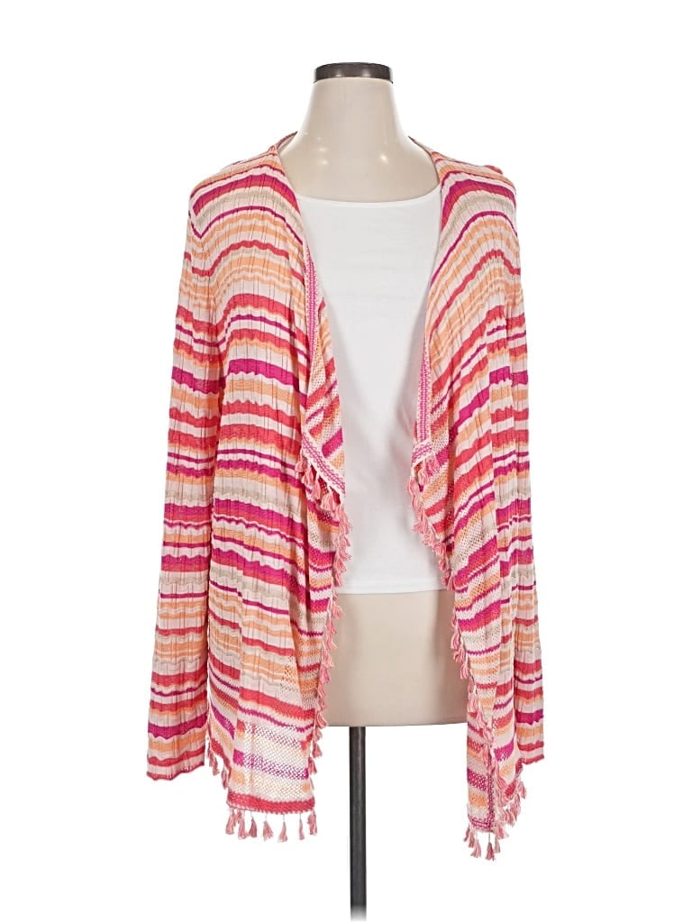 Pre-owned Chico's Kimono In Pink
