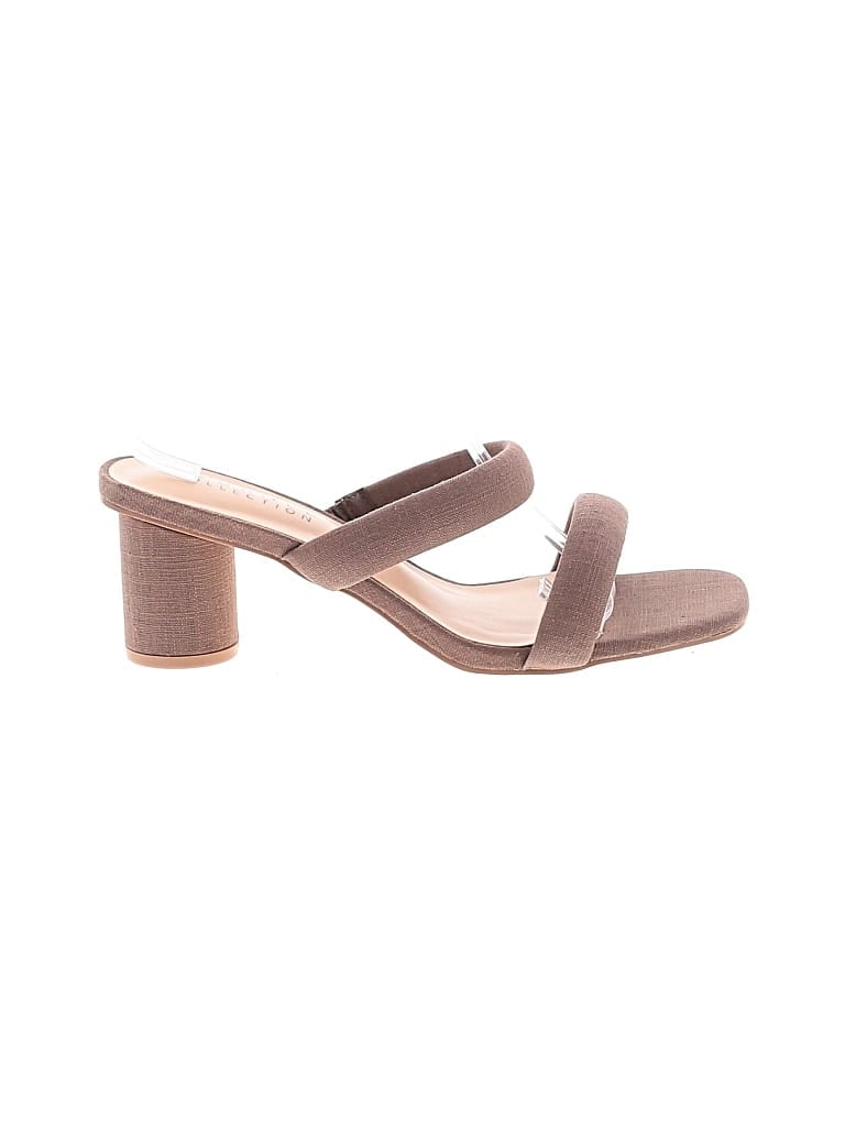 Pre-owned Journee Collection Sandals In Brown