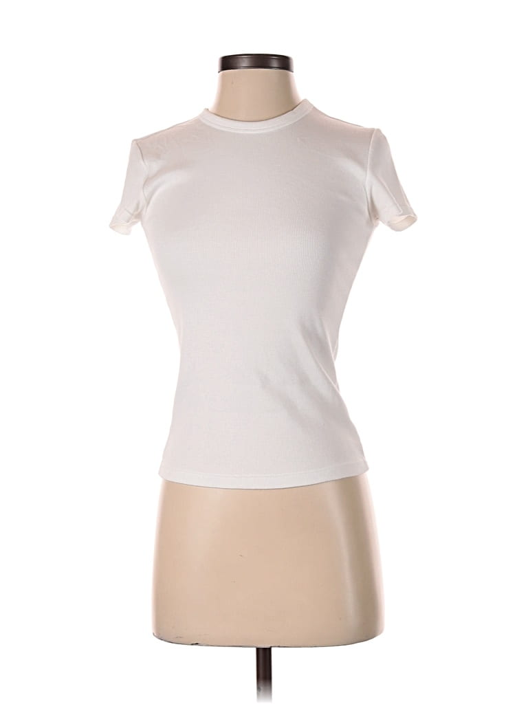 Pre-owned Uniqlo Short Sleeve T-shirt In White