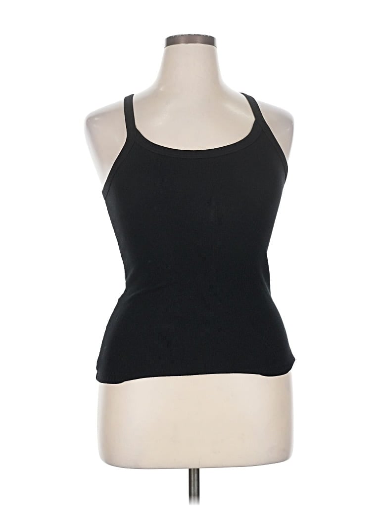 Pre-owned A New Day Tank Top Black Halter Neckline Tops