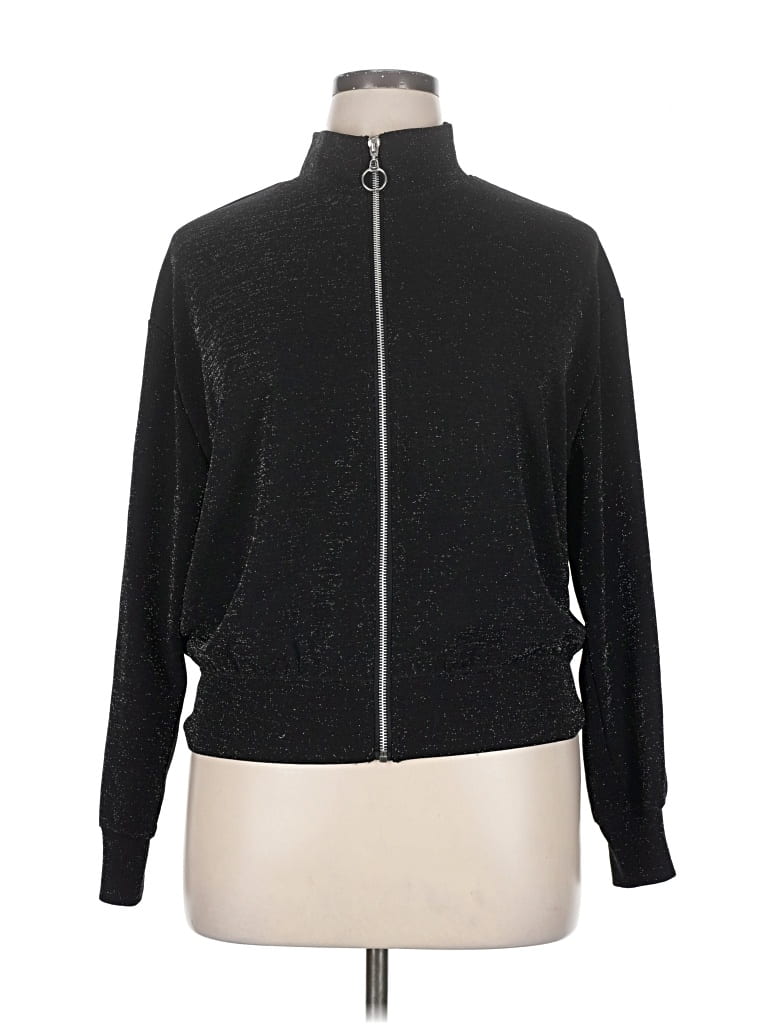 Pre-owned Wild Fable Track Jacket In Black