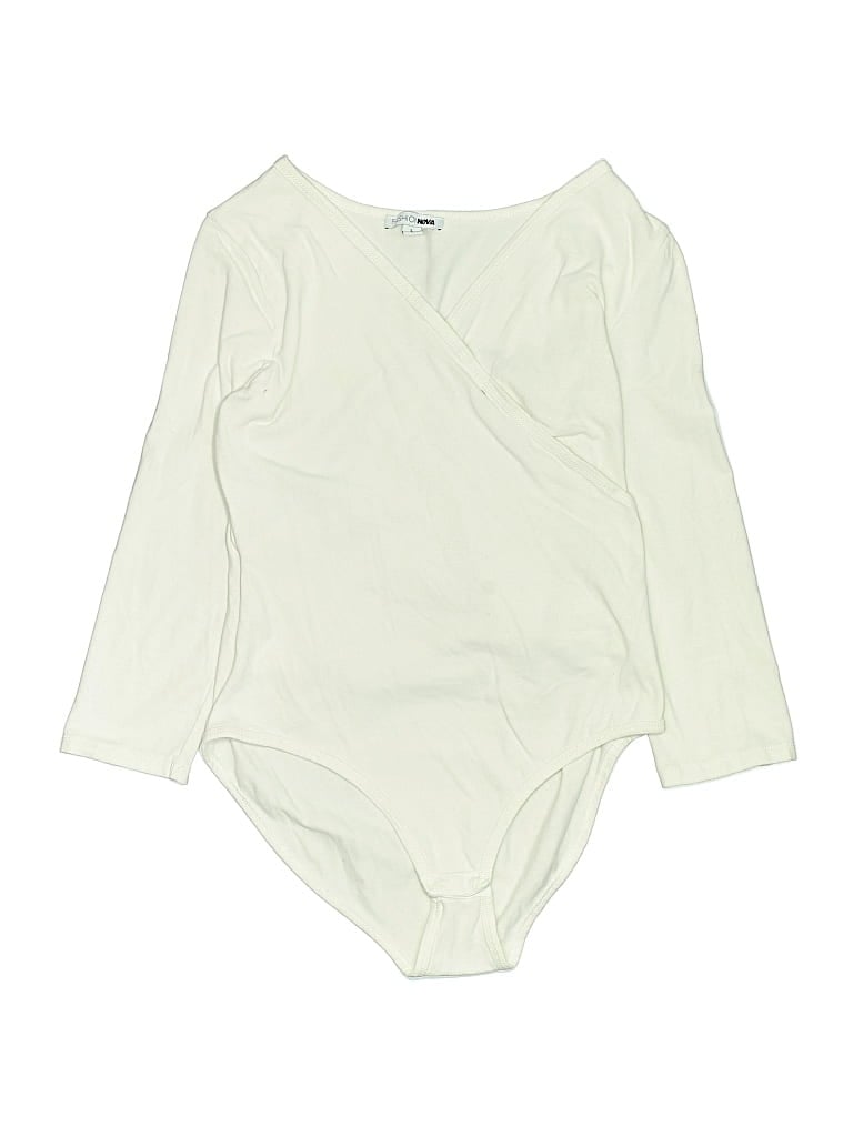 Pre-owned Fashion Nova Bodysuit In White