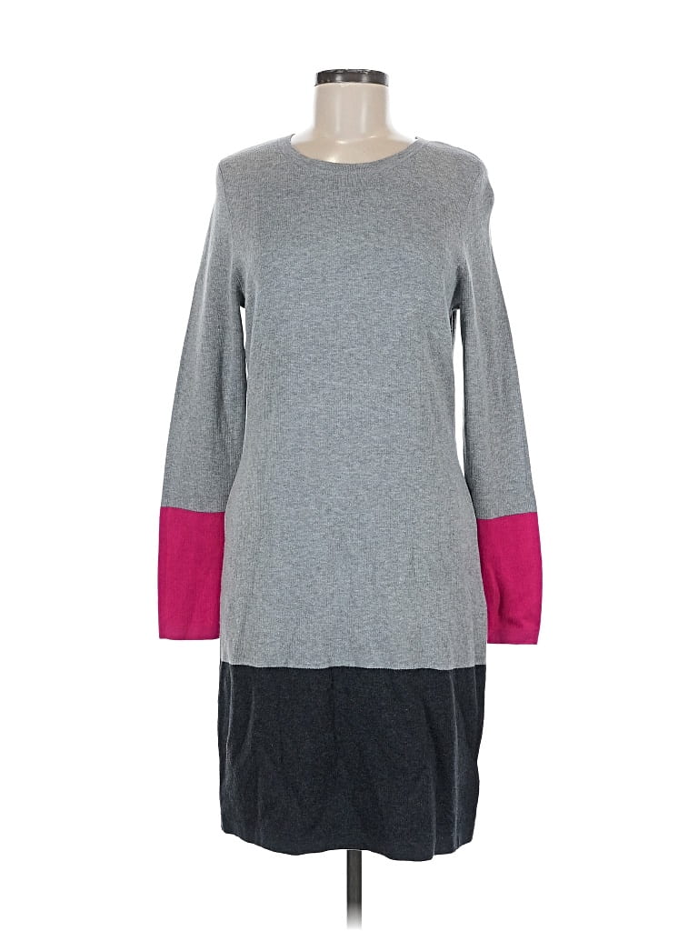 Pre-owned Nicole Miller Casual Dress In Gray