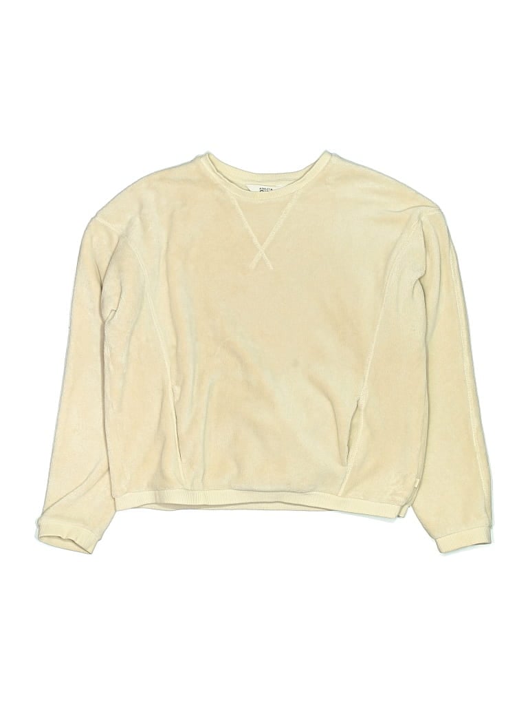 Pre-owned Athleta Kids' Sweatshirt In White