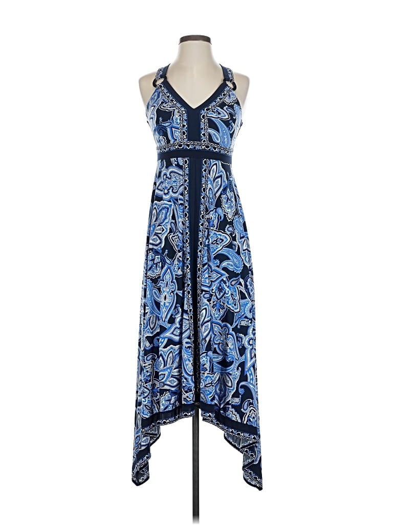 Pre-owned Inc International Concepts Casual Dress In Blue