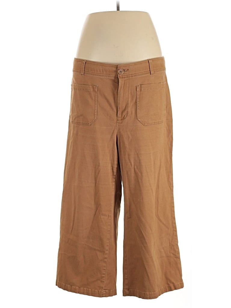 Pre-owned Ava & Viv Khaki Pant In Brown