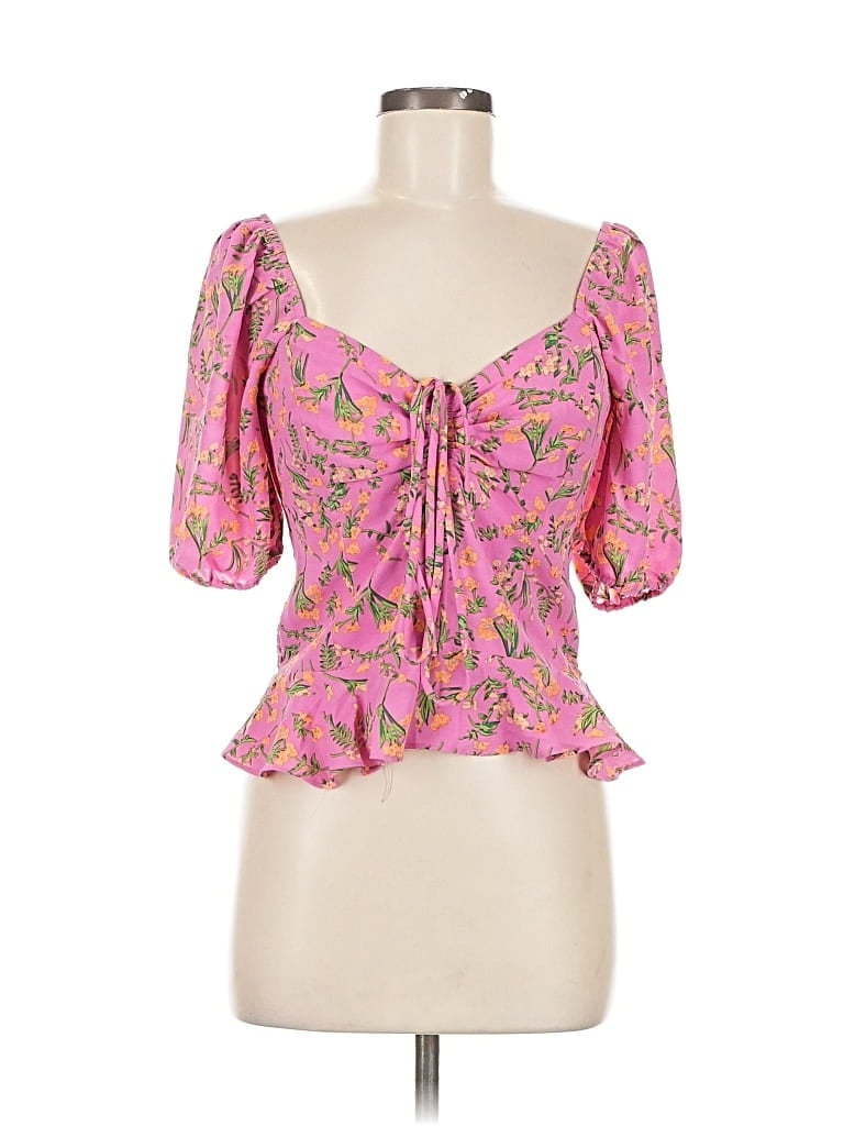 Pre-owned Heartloom 3/4 Sleeve Blouse In Pink