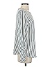 Lewit Stripes Silver Black Long Sleeve Silk Top Size S - photo 4