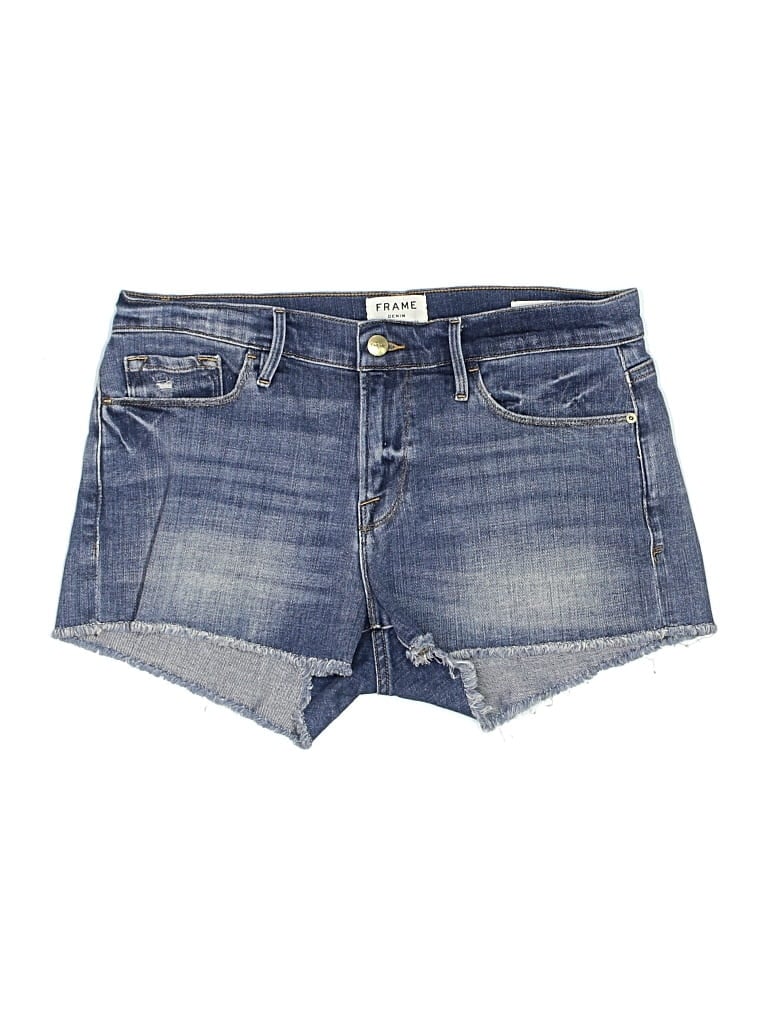 Pre-owned Frame Denim Shorts In Blue