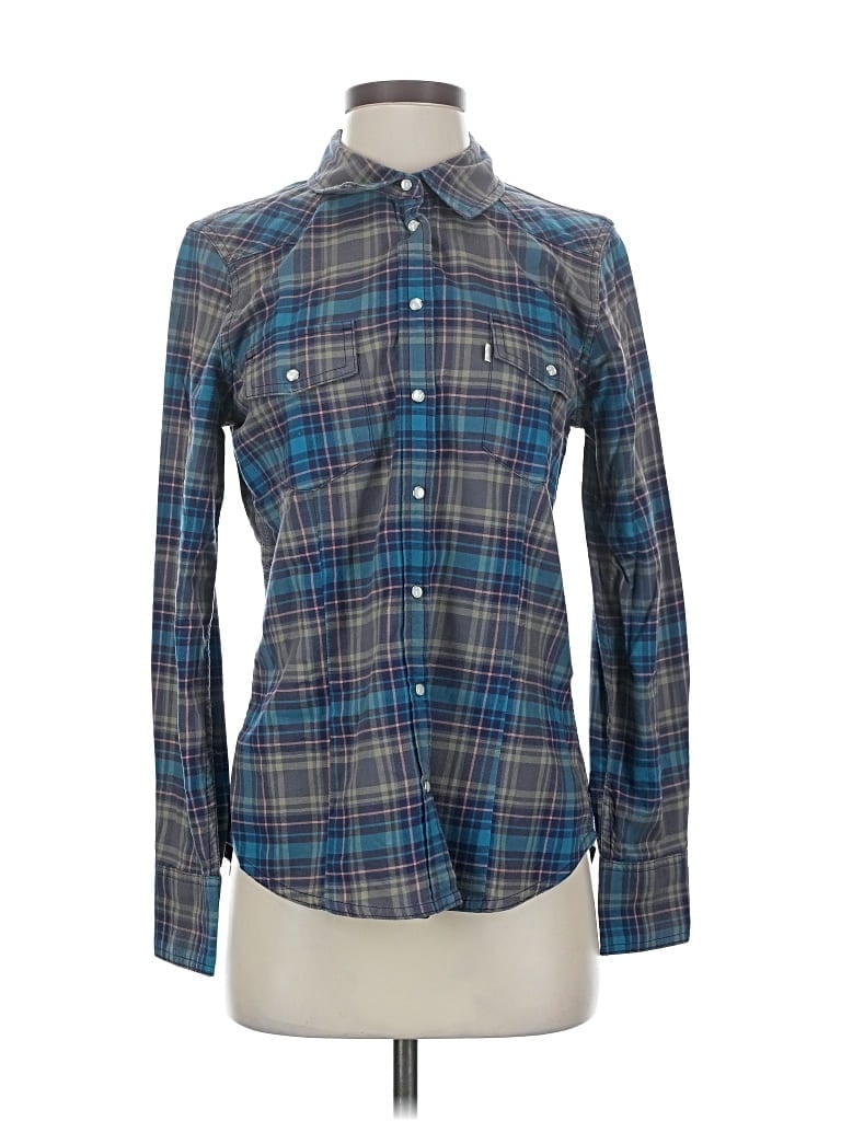 Pre-owned Levi's Long Sleeve Button Down Shirt In Blue